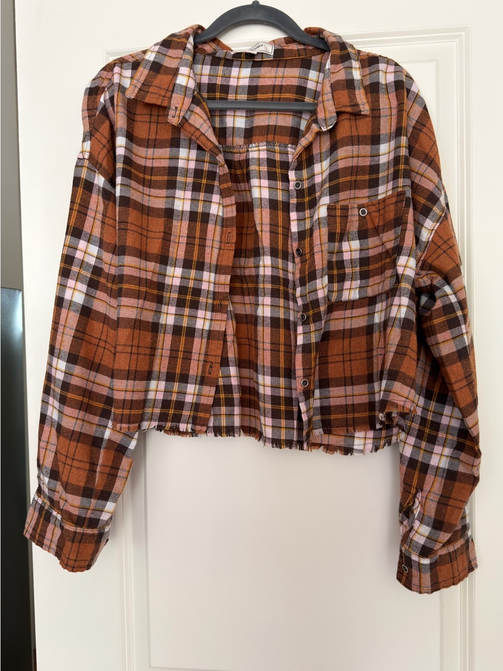 Cropped Plaid Flannel